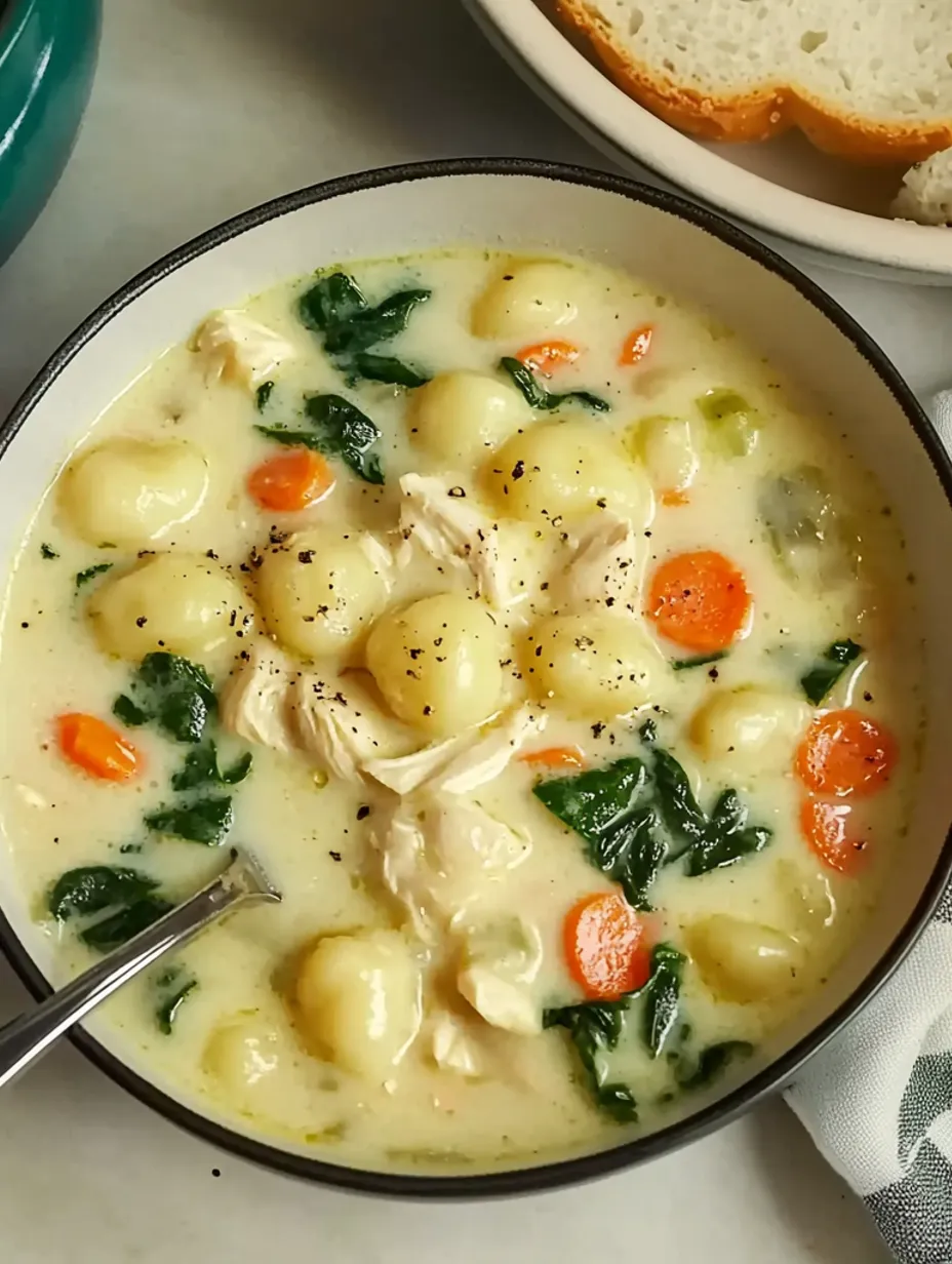 Soupe Poulet Gnocchis Maison