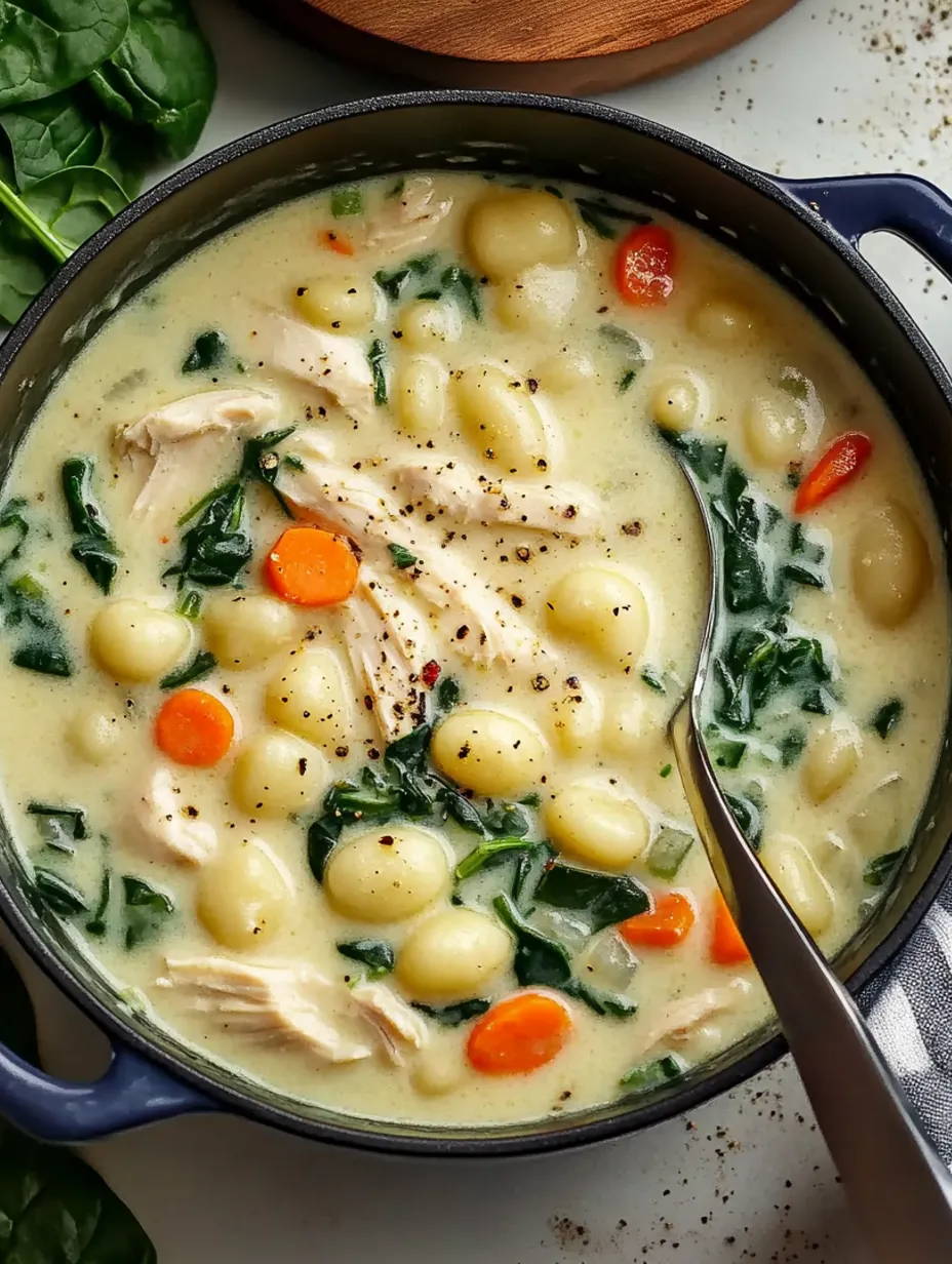 Soupe Gnocchis Poulet Gourmande