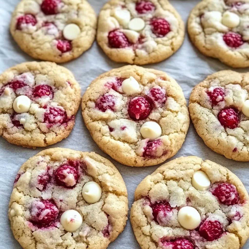 Cookies framboise chocolat blanc gourmands
