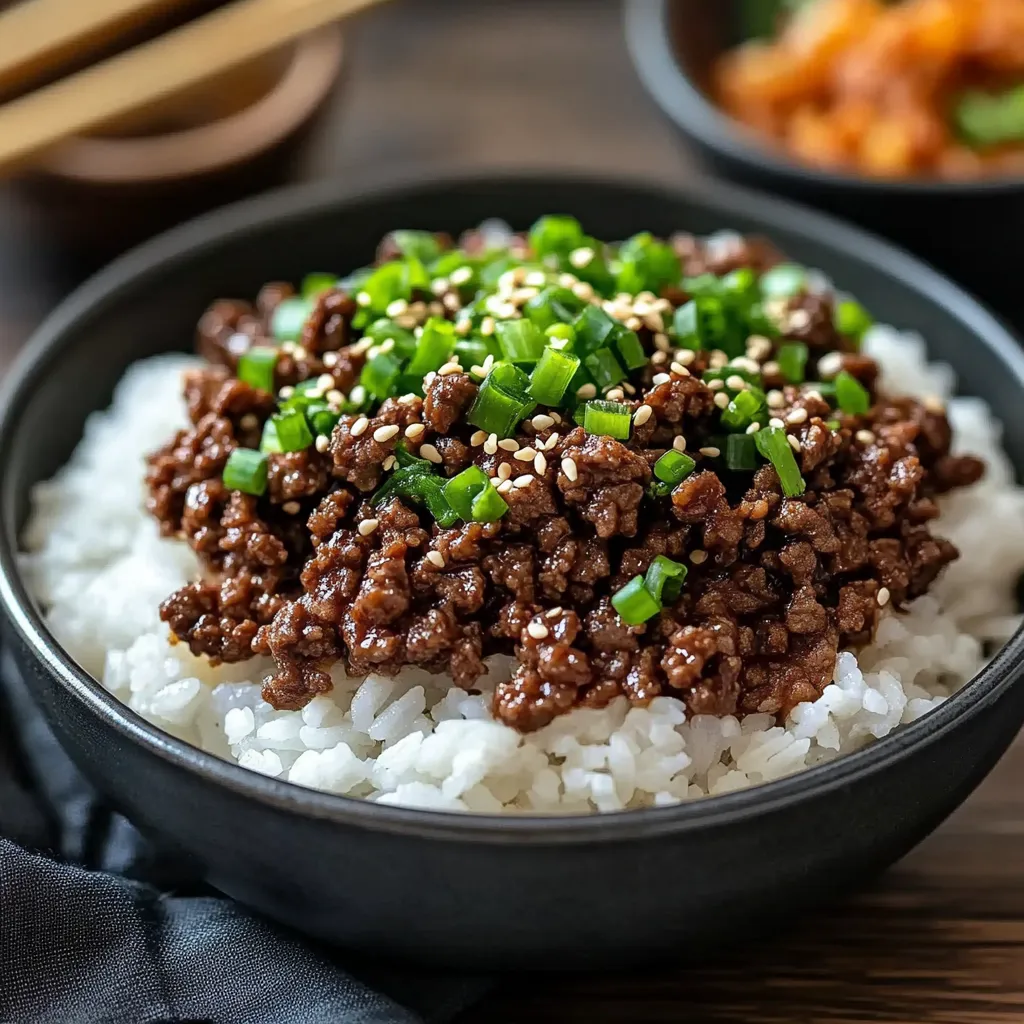 Bol gourmand de bœuf coréen