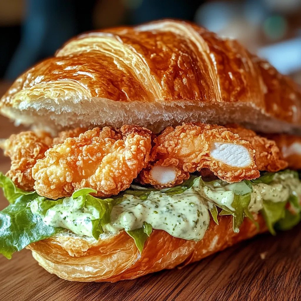 Croissant Poulet Caesar