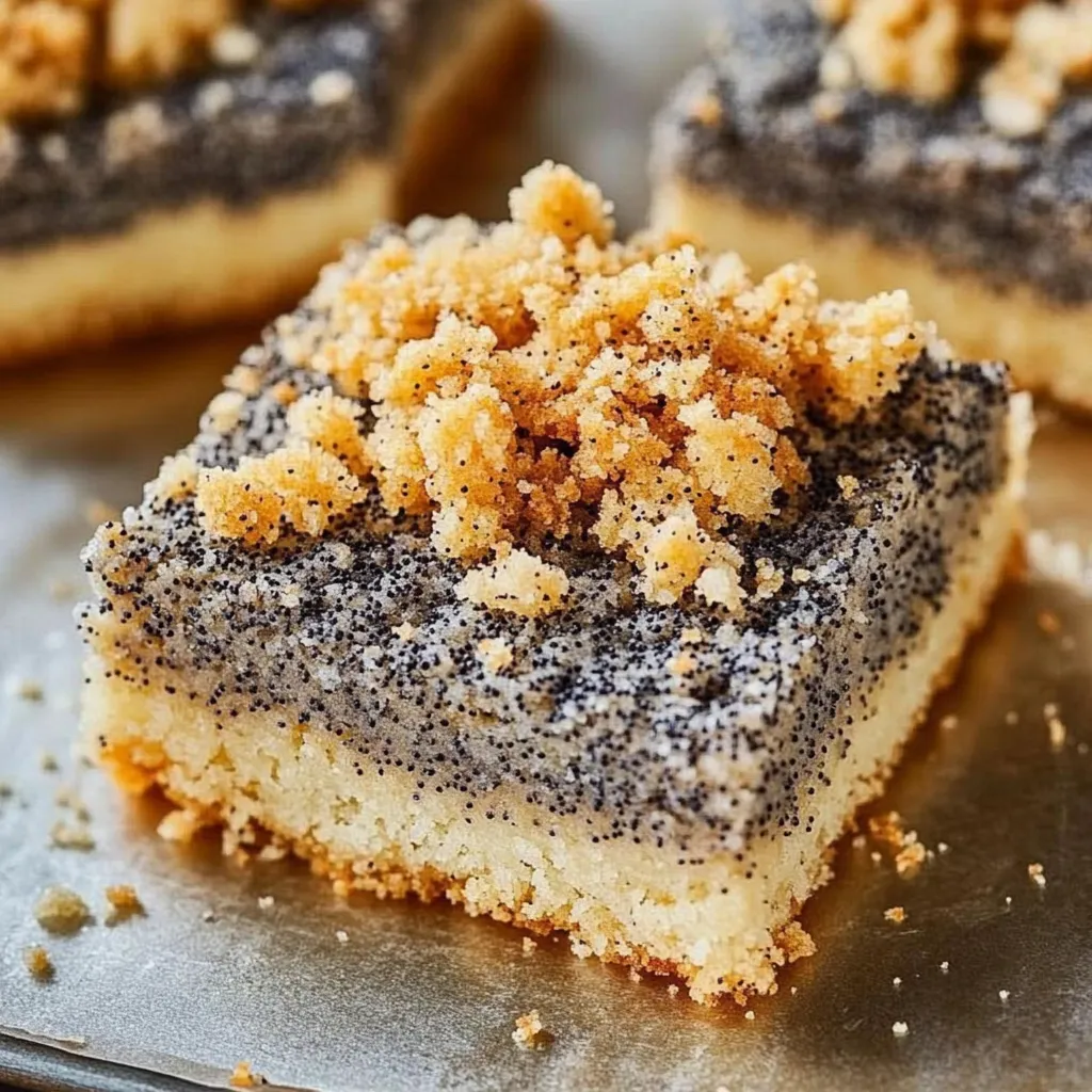 Gâteau pavot croquant