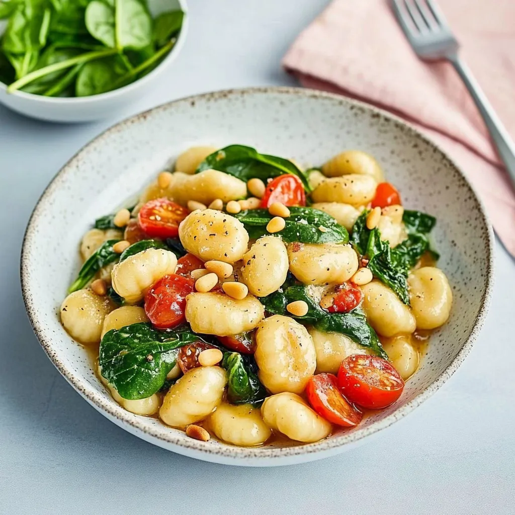 Gnocchis avec épinards