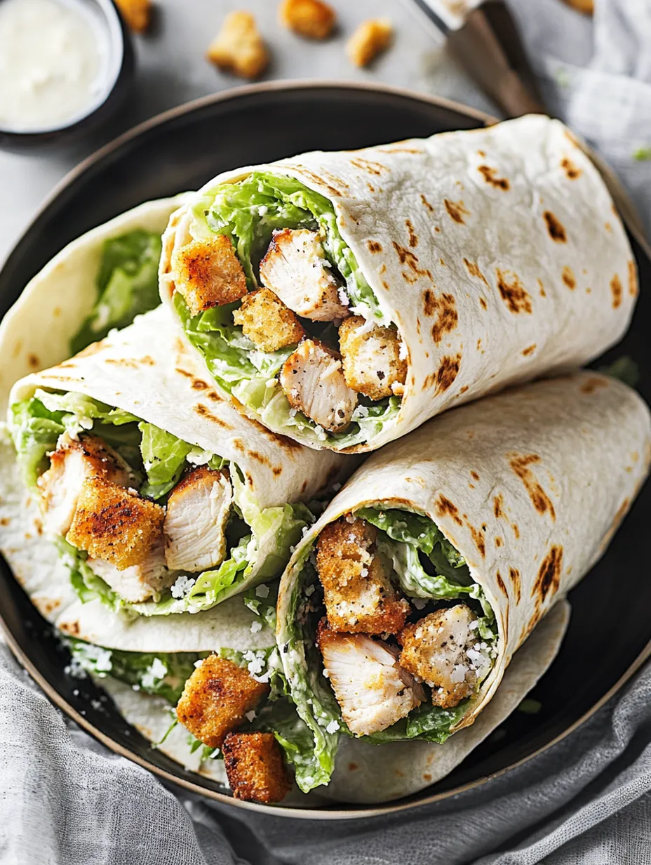 Wraps au poulet César