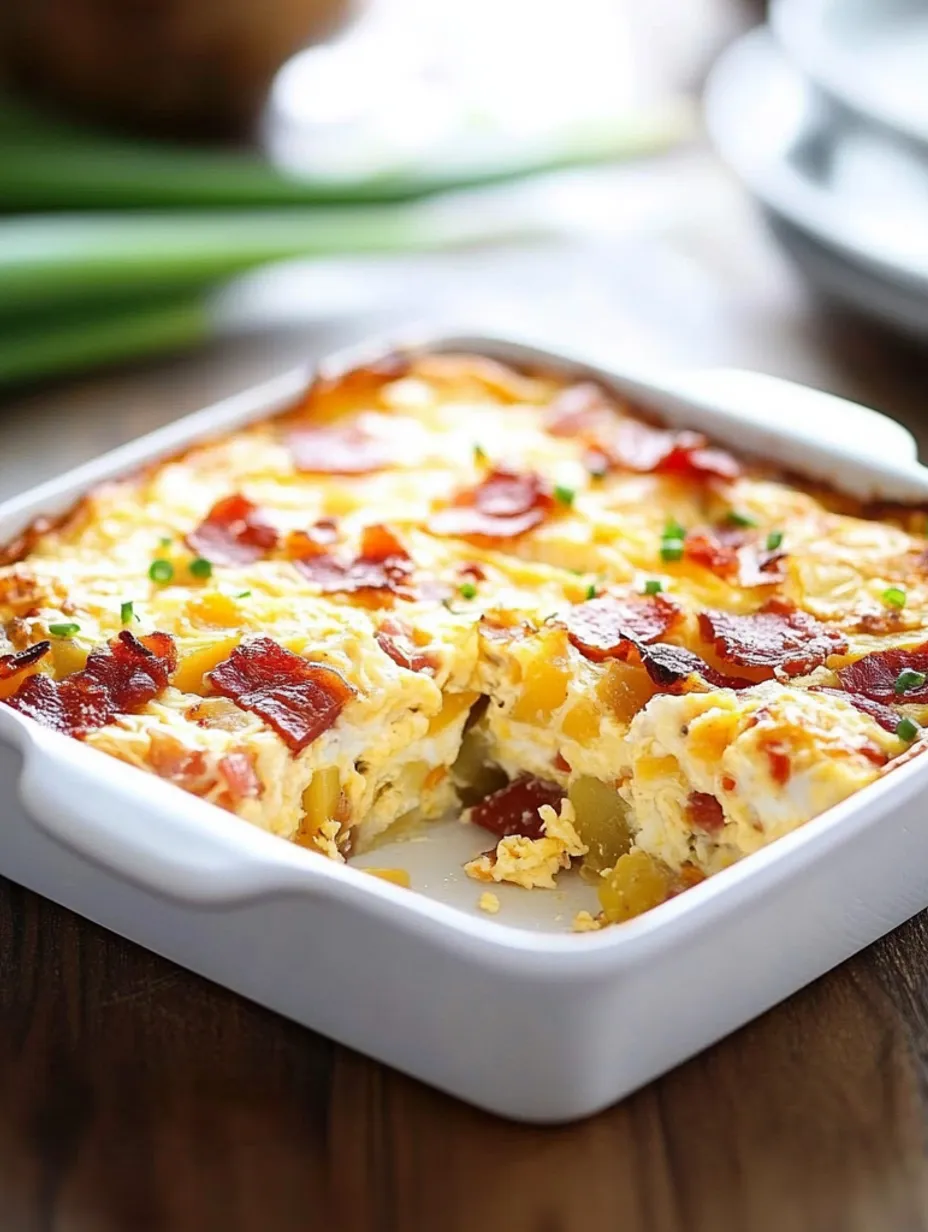 Casserole au bacon, pommes de terre et œufs