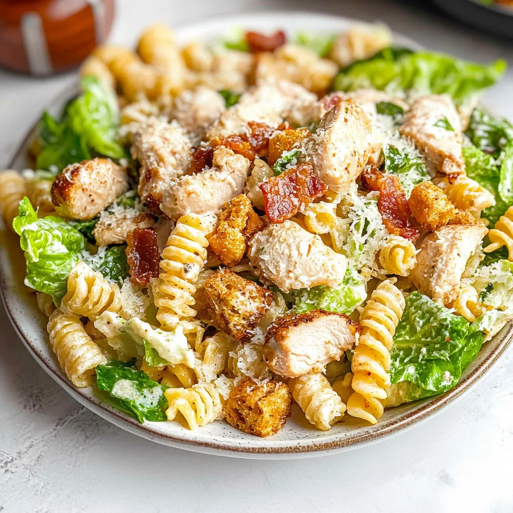 Salade César Poulet Pâtes