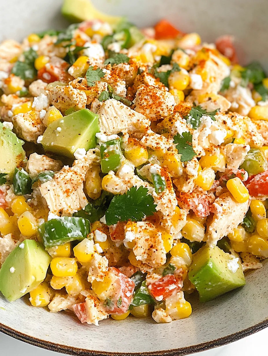 Salade de poulet style mexicain