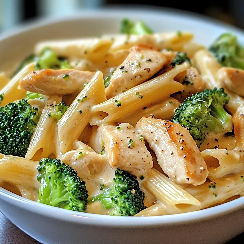 Penne Crémeux Brocoli Poulet