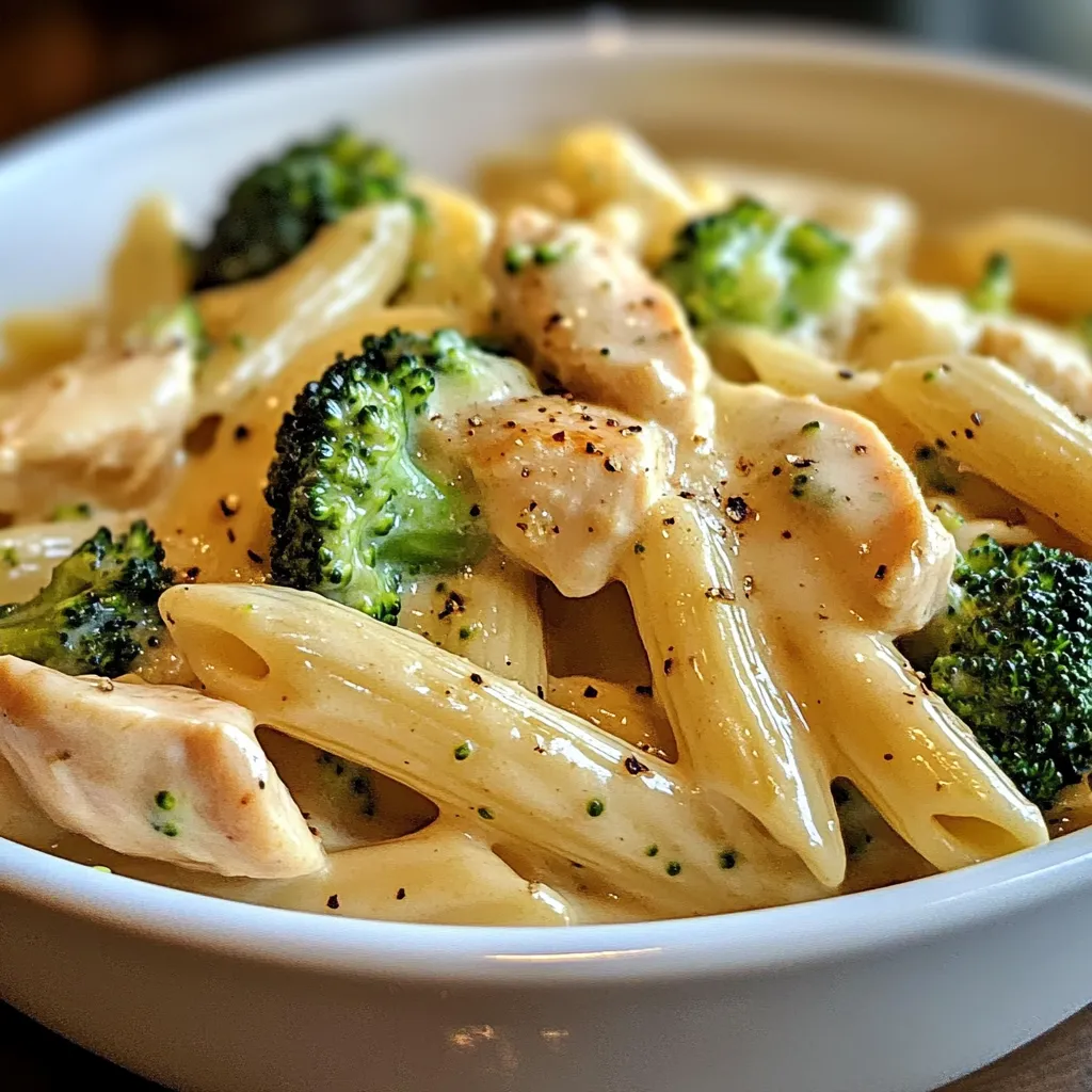 Poulet crémeux au brocoli et épinards