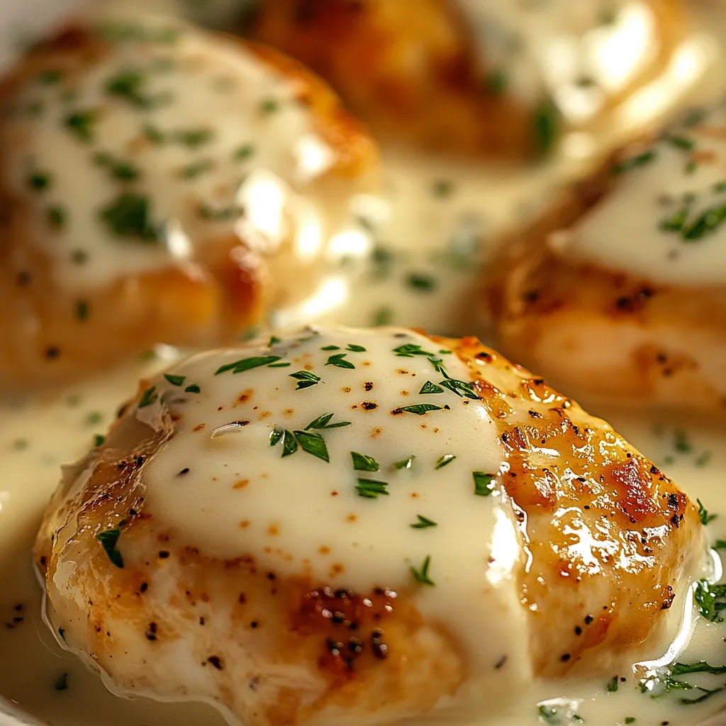 Poulet crémeux à l'Asiago facile