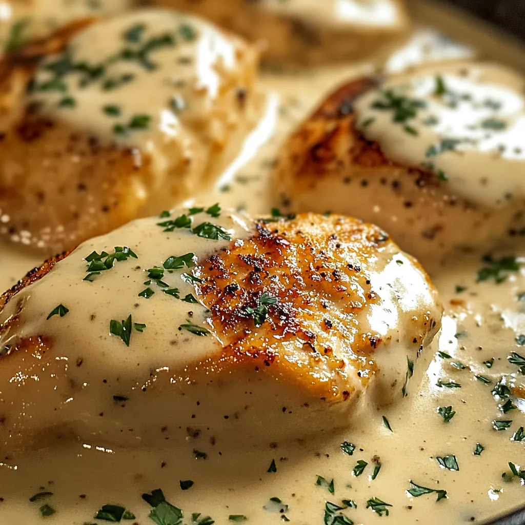 Poulet crémeux à l'Asiago tout simple