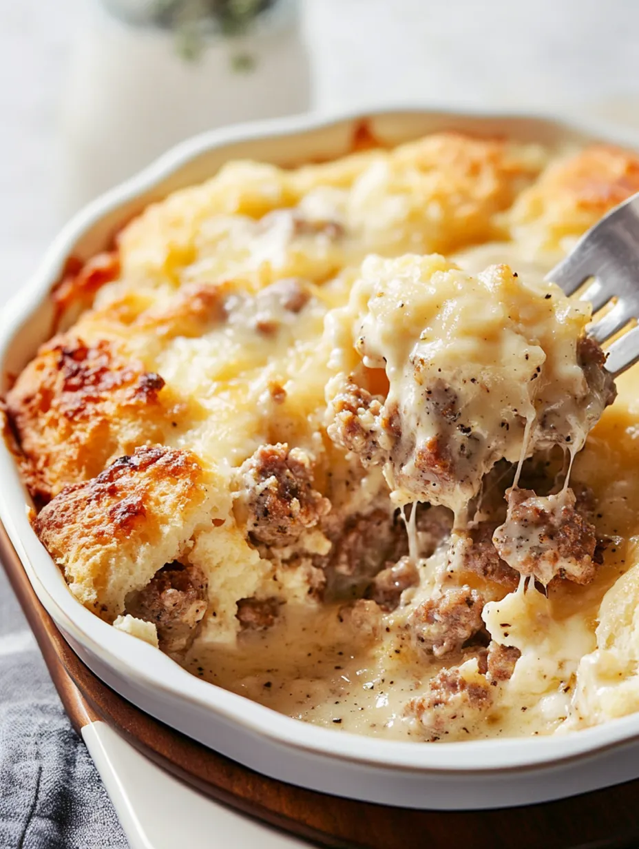 Gratin biscuits et sauce onctueux