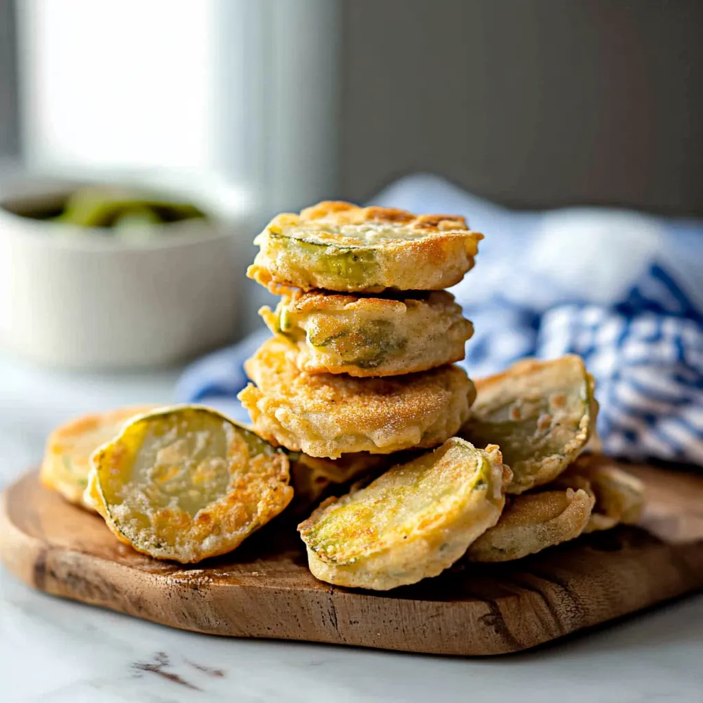 Cornichons frits faits maison