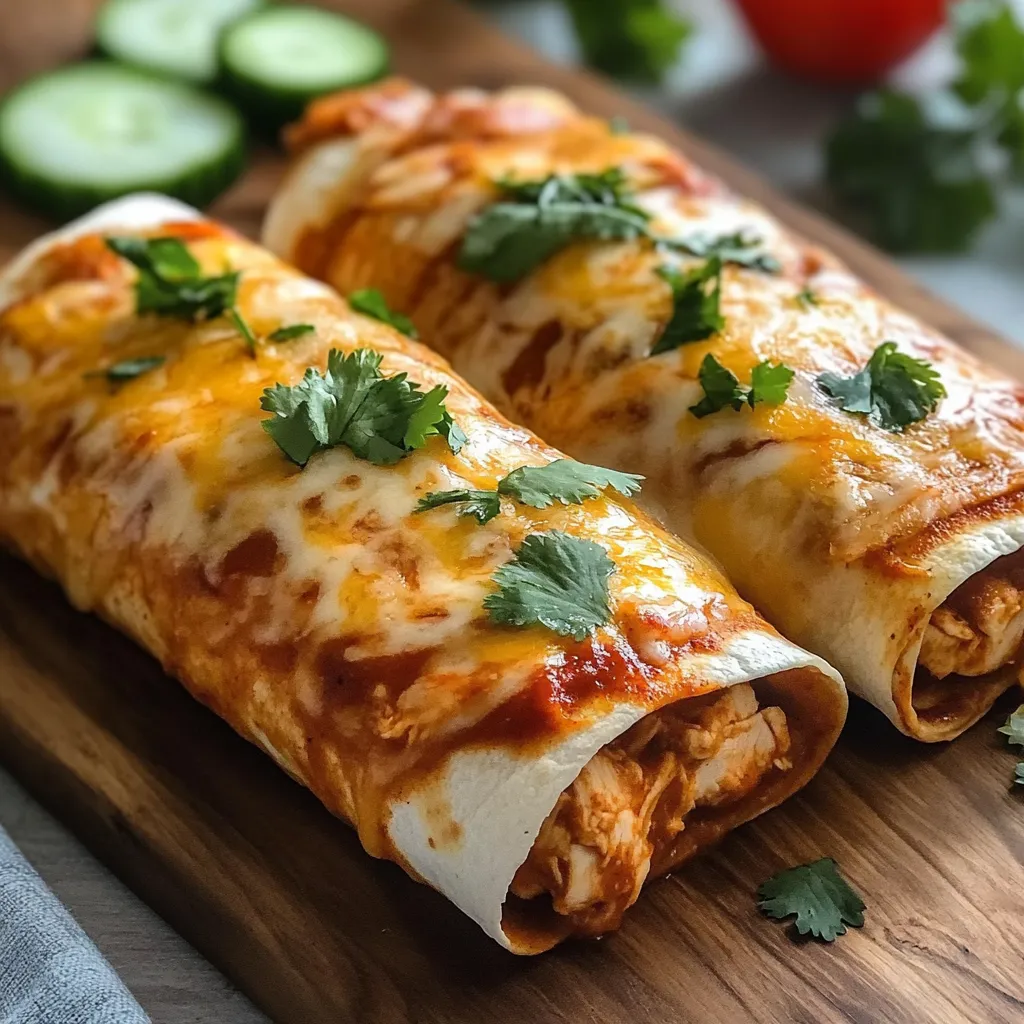 Chimichangas Poulet faciles au Four