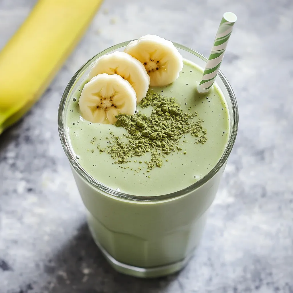 Délicieux Smoothie Banane Matcha
