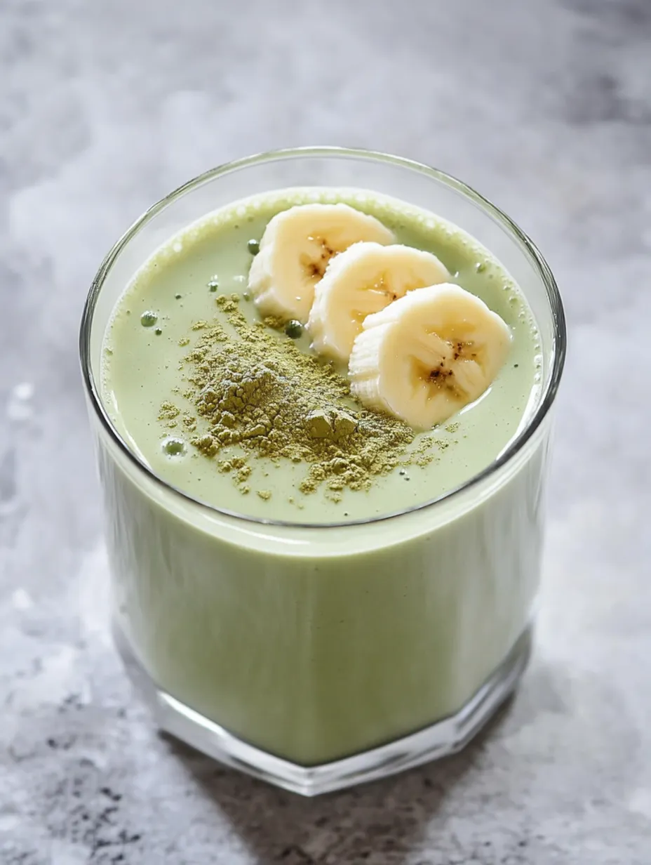 Smoothie banane matcha