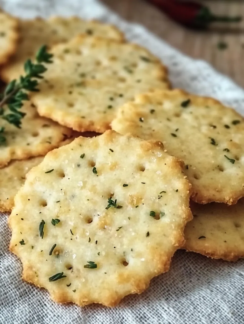 Biscuits salés maison à la farine de pois chiches, ail et herbes
