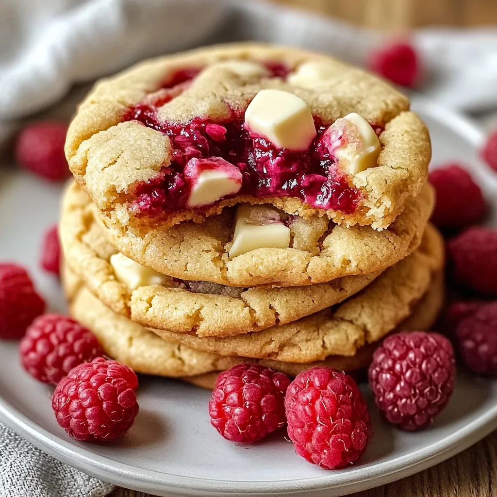 Cookies Moelleux Framboises Chocolat