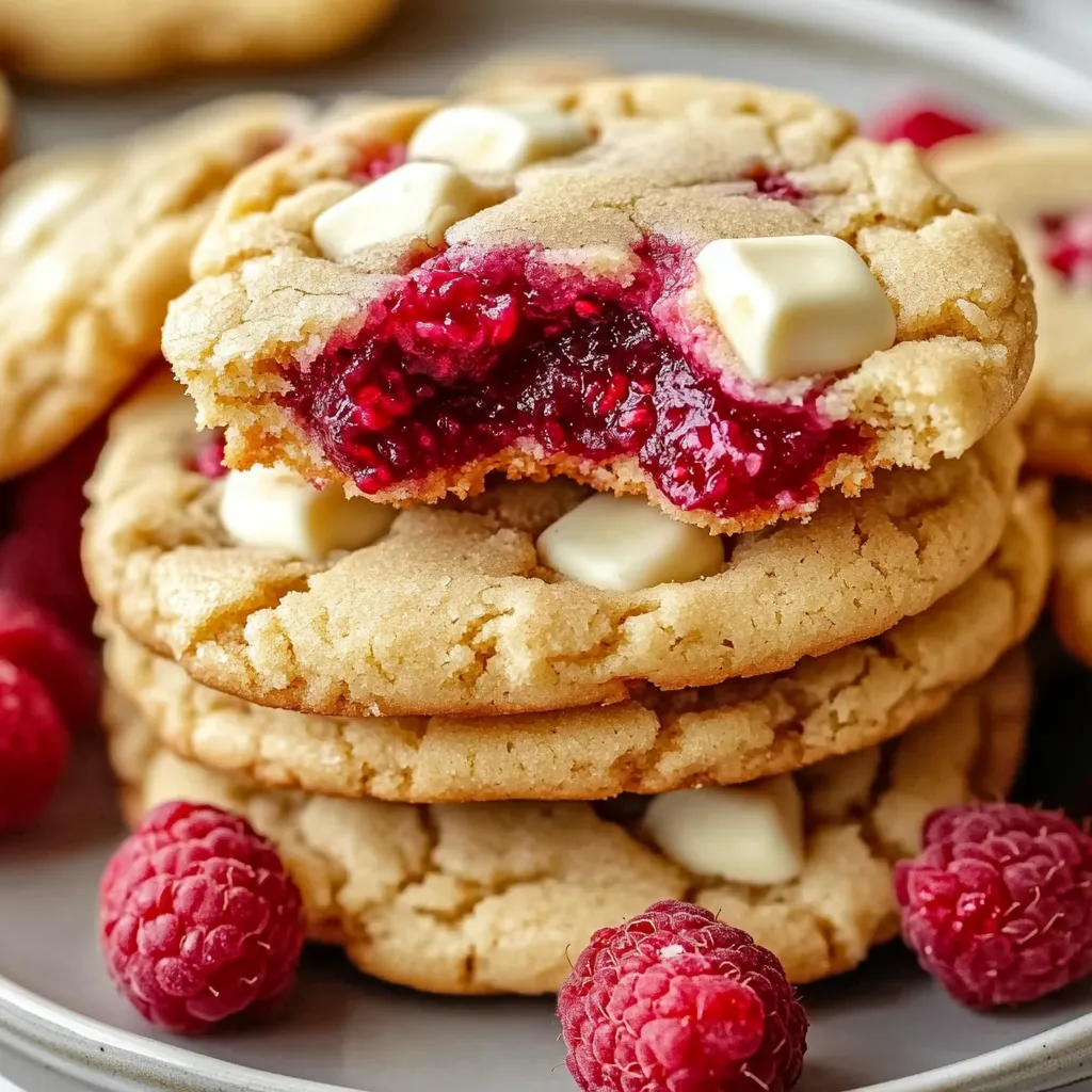 Cookies framboise chocolat blanc