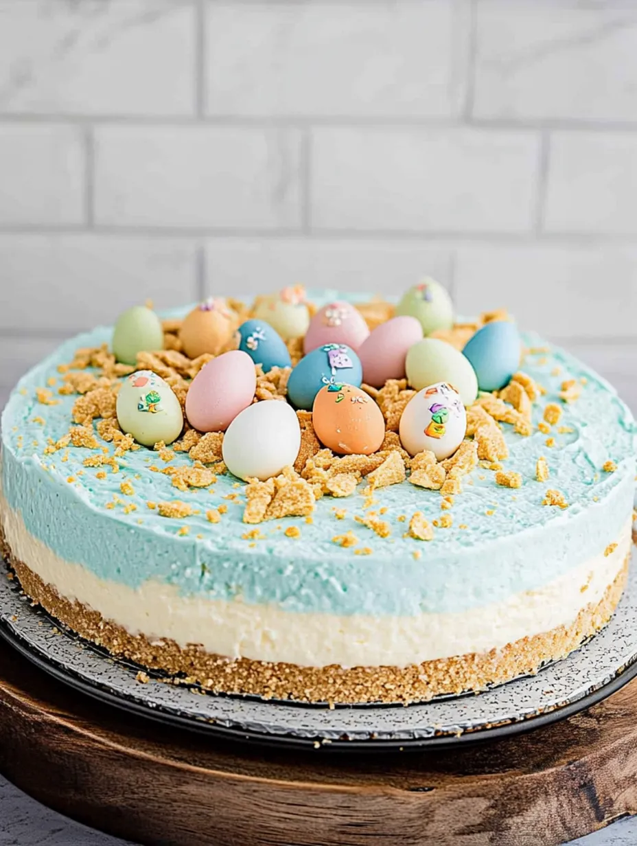 Cheesecake aux œufs de Pâques