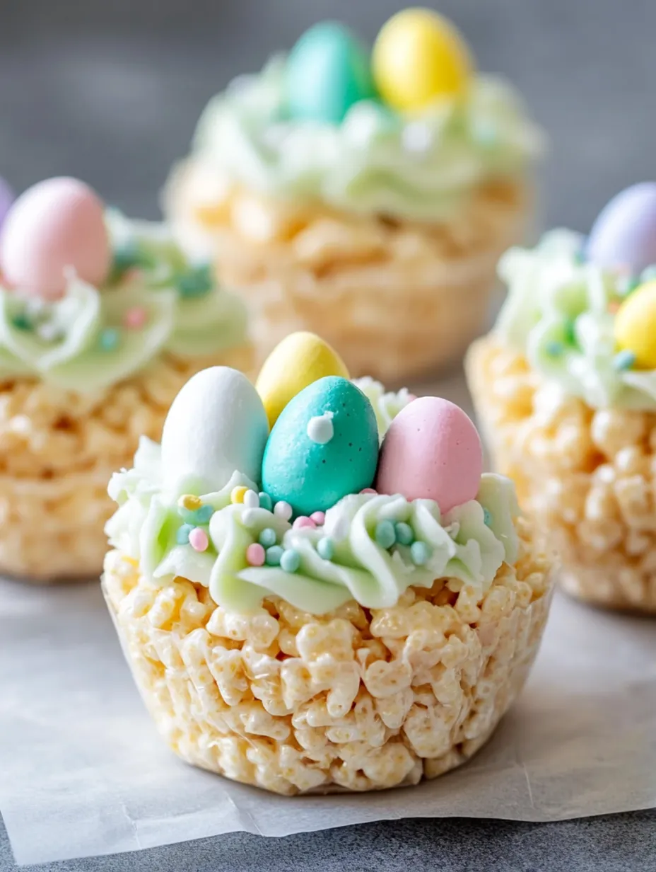 Nids de Pâques au riz soufflé