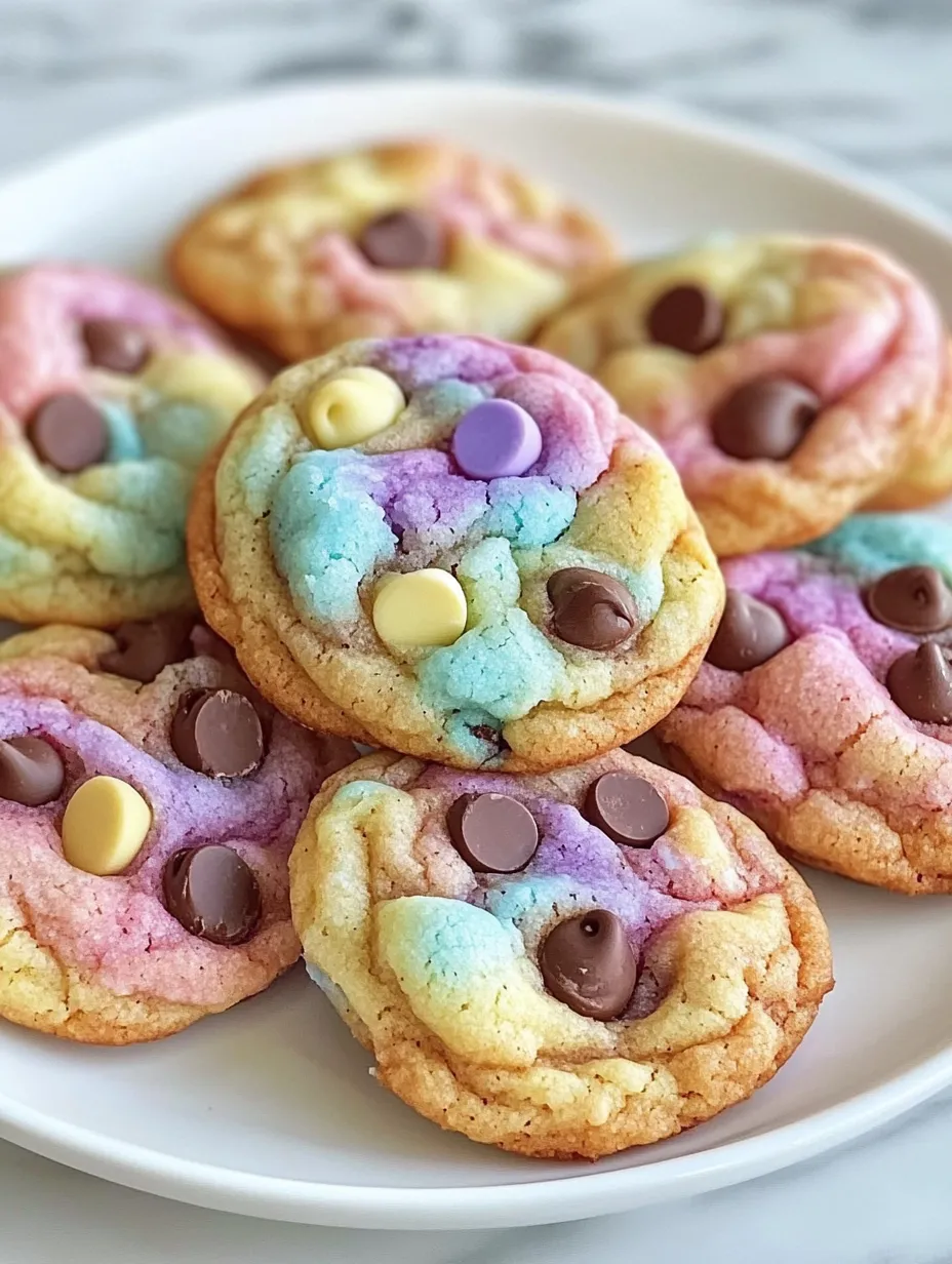 Gros cookies moelleux chocolat façon Pâques