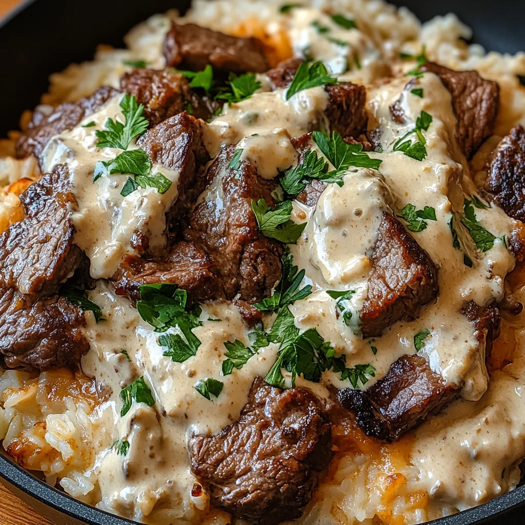 Riz steak & fromage express