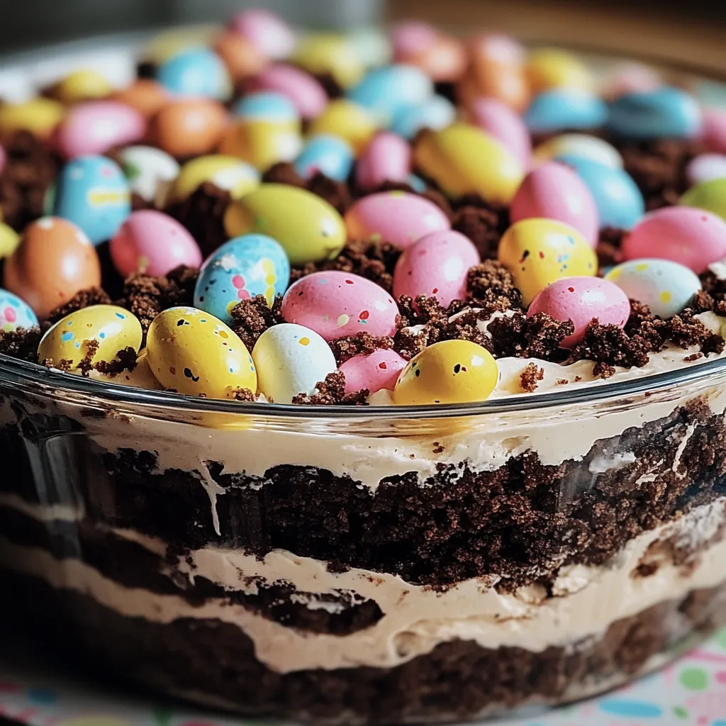 Gâteau Terre Chocolat de Pâques