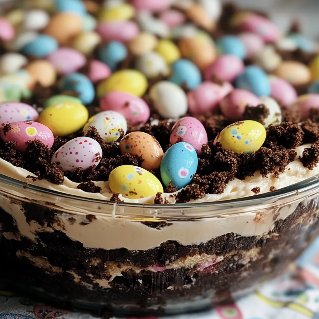Gâteau Facile Terre Chocolat Pâques