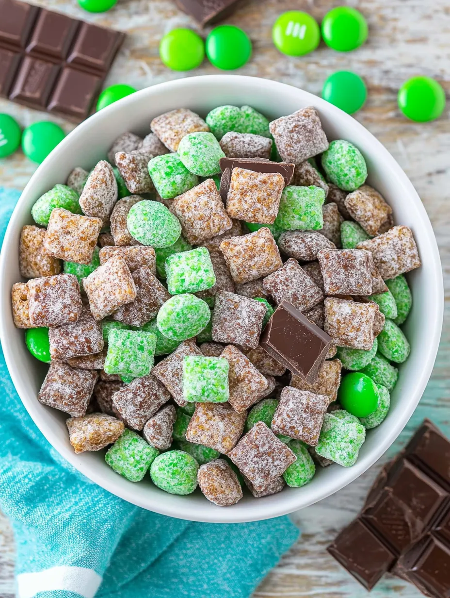 Mélange croustillant chocolat-menthe