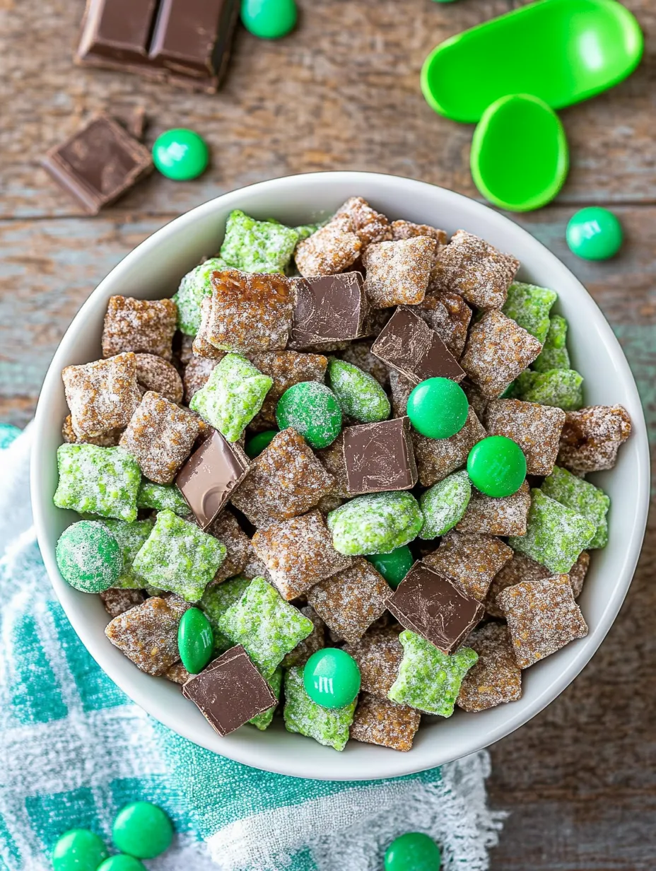 Mélange croustillant chocolat-menthe fait maison