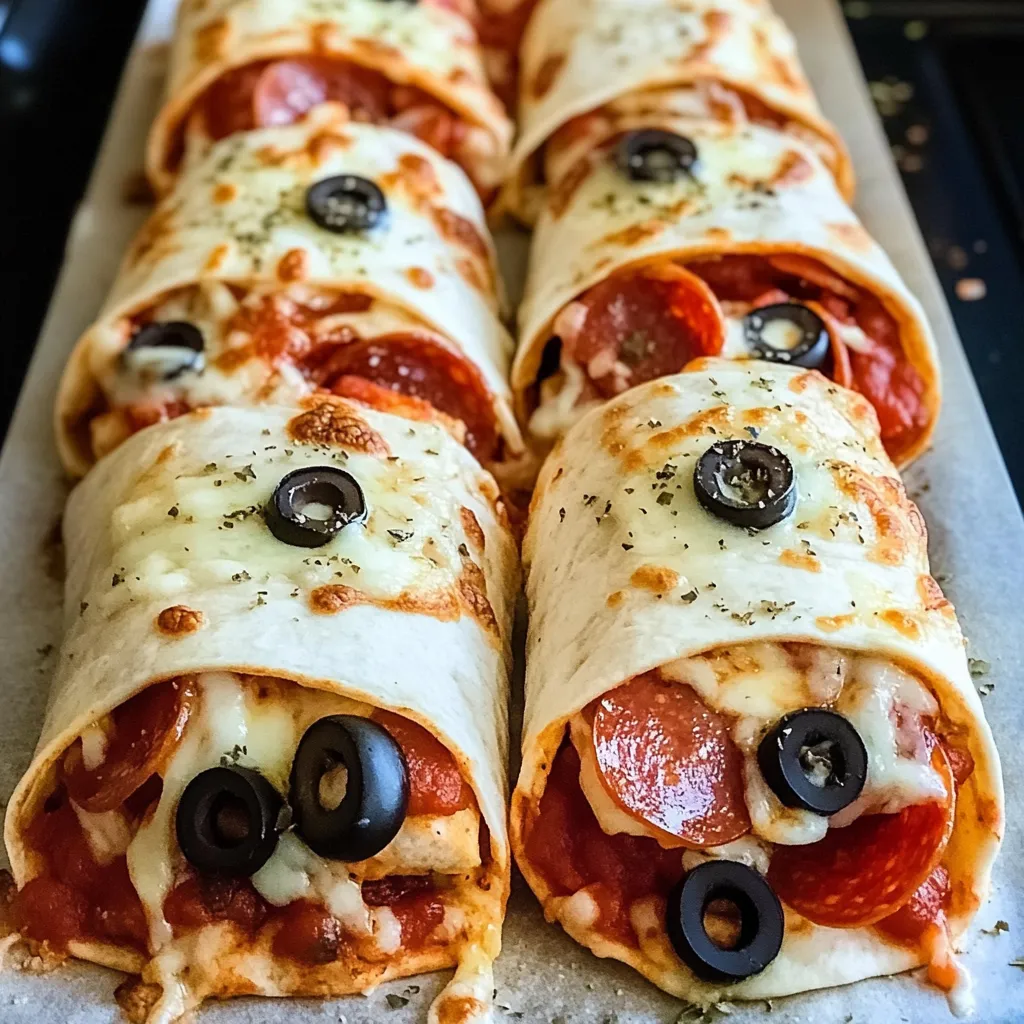 Wraps pizza au four