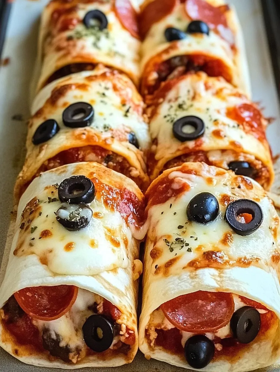 Wraps Pizza au Four Faits Maison