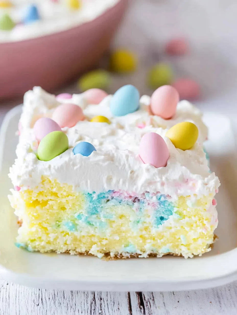 Gâteau Poke de Pâques Fait Maison