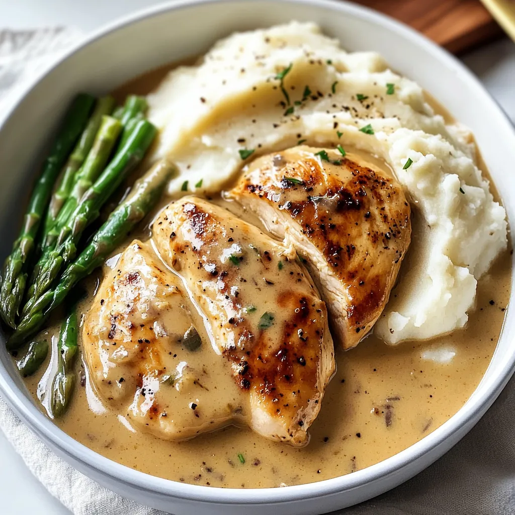 Poulet Crémeux à l'Ail