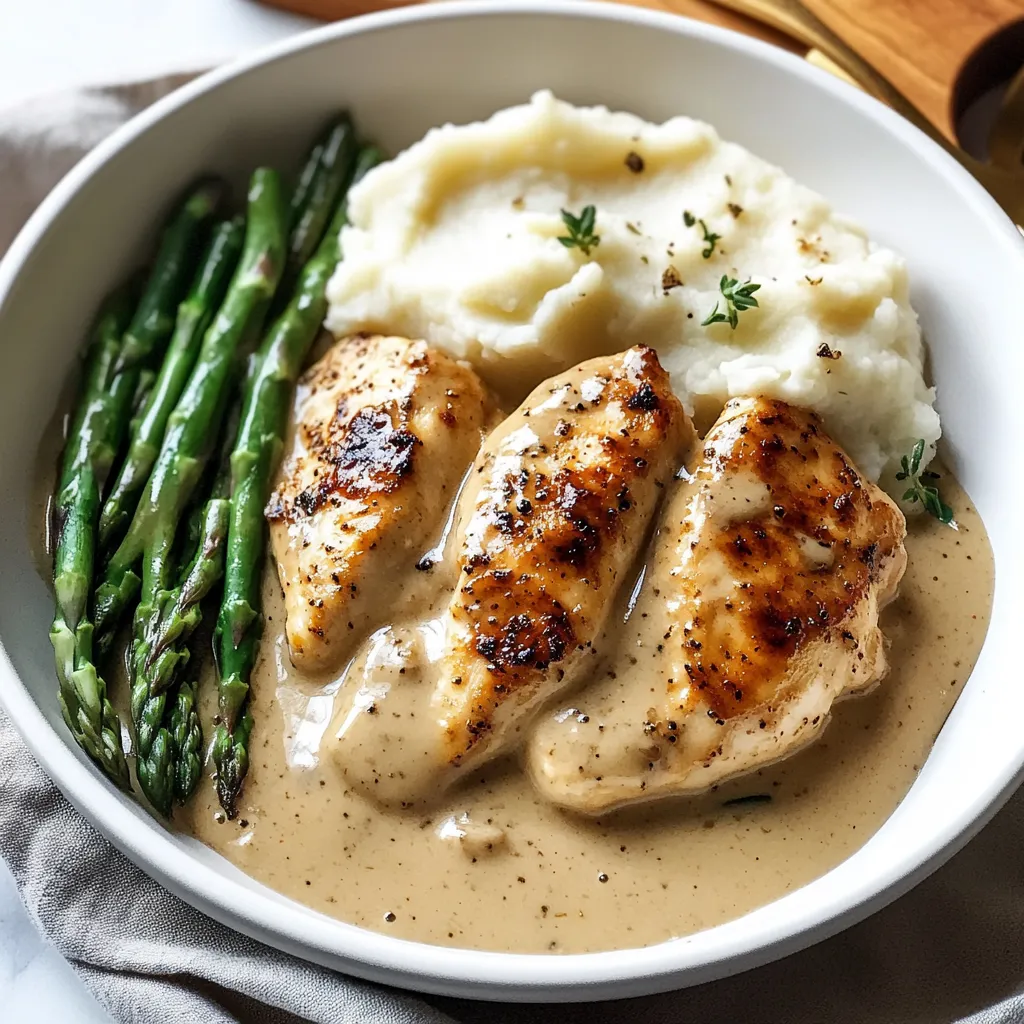 Poulet Crémeux à l'Ail Facile