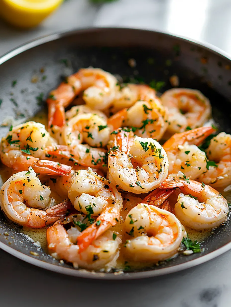 Crevettes au beurre à l'ail