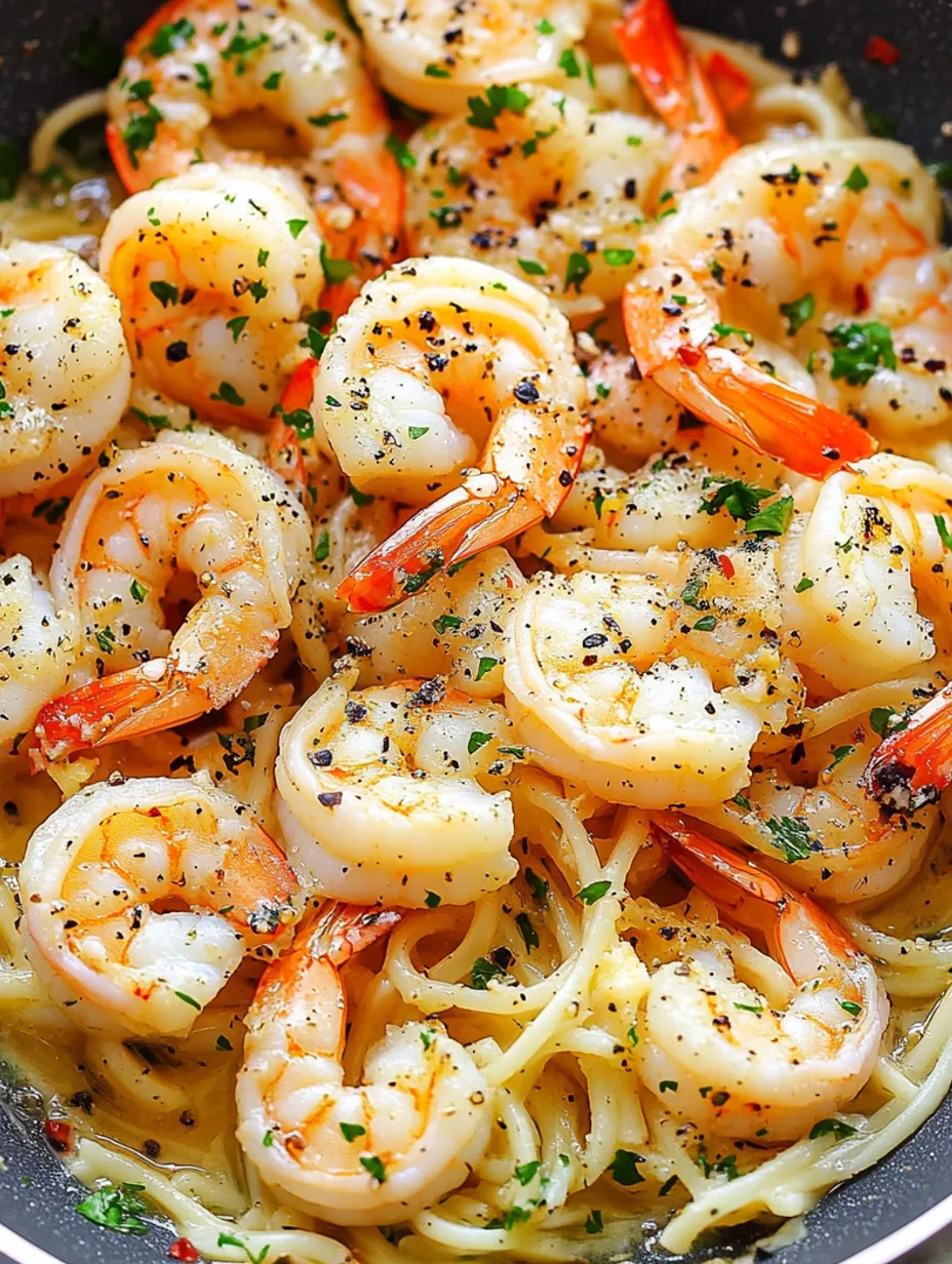 Crevettes rapides au beurre à l'ail