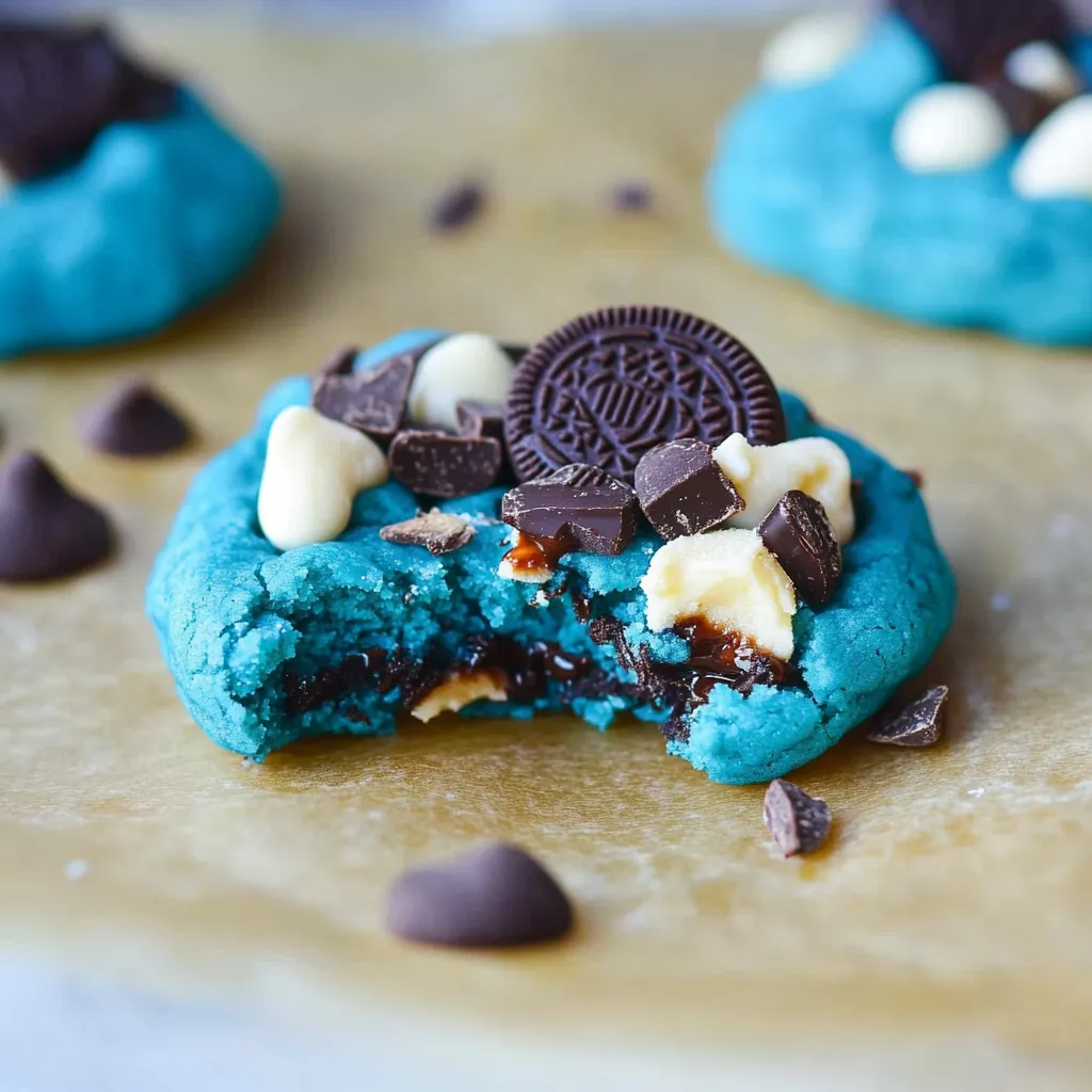 Biscuits Monstre Bleus