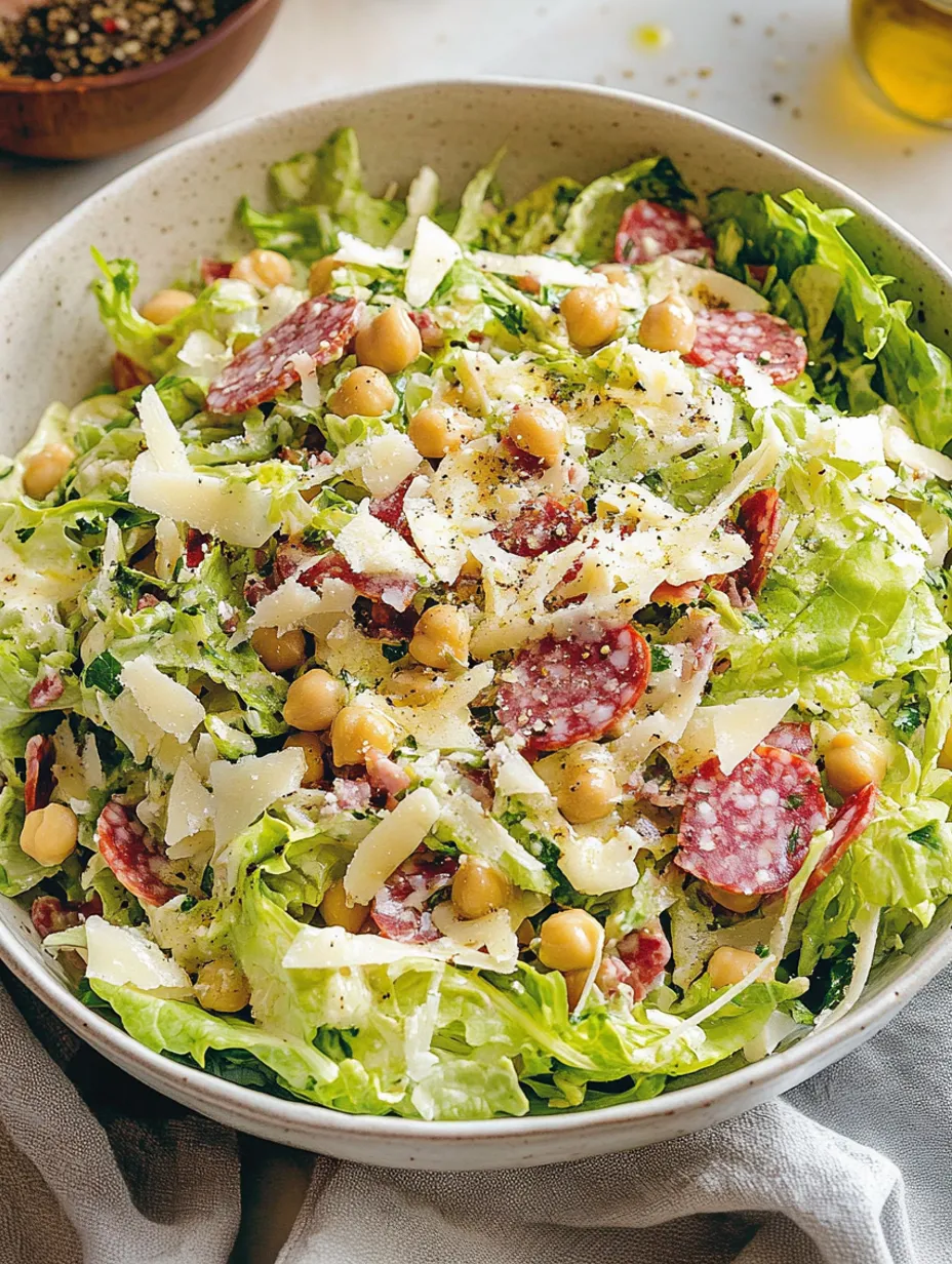 Célèbre Salade Hachée La Scala avec Pois Chiches & Saucisson