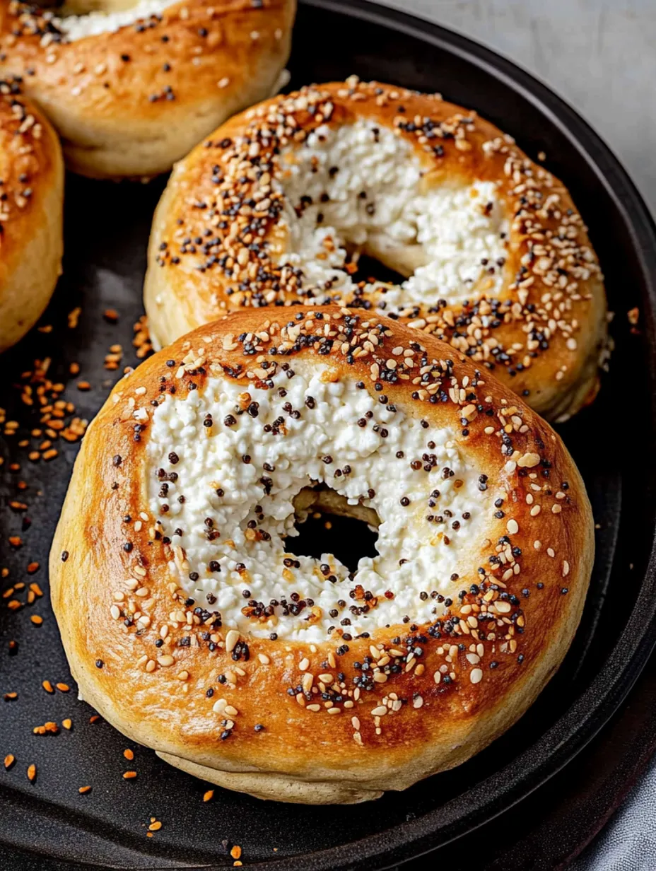 Recette de bagels protéinés au fromage blanc
